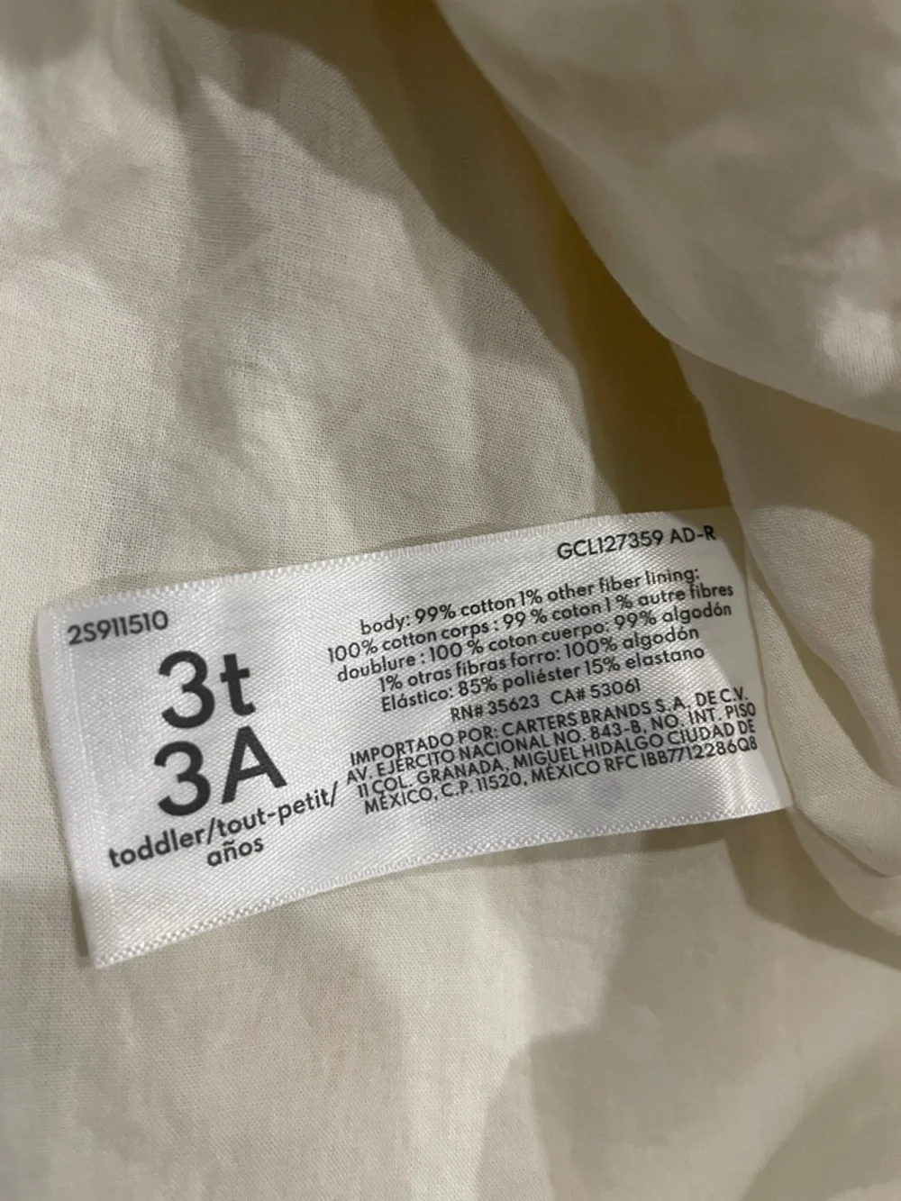 Carter's Cream Sundress